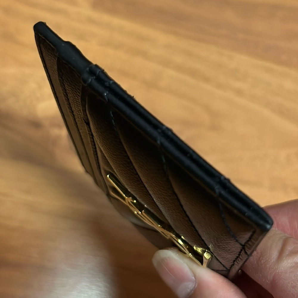 Authentic YSL Monogram Card Case in Grained Leather - Picture 6 of 12